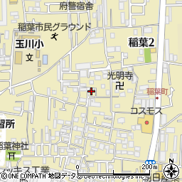 大阪府東大阪市稲葉周辺の地図