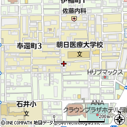 Ｕクリーナー奉還町店周辺の地図