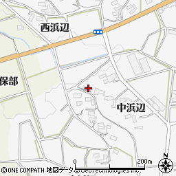 愛知県豊橋市西七根町中浜辺34周辺の地図