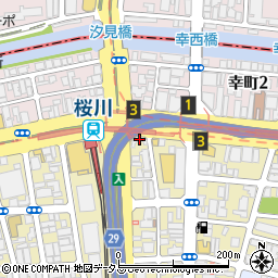 新桜川ビル周辺の地図