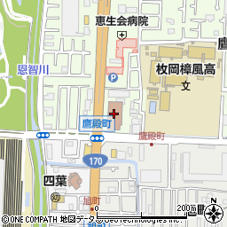 枚岡郵便局配達周辺の地図