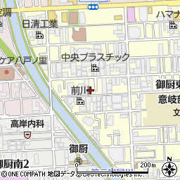 大阪府東大阪市御厨東1丁目4周辺の地図
