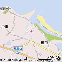 愛知県田原市野田町湊田周辺の地図