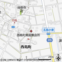 静岡県浜松市中央区西島町527周辺の地図