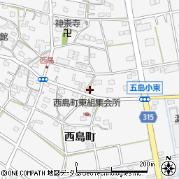 静岡県浜松市中央区西島町528周辺の地図