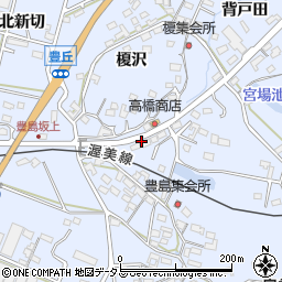 愛知県田原市豊島町榎沢20-4周辺の地図