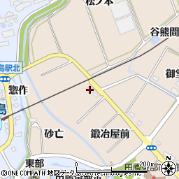 愛知県田原市谷熊町鍛冶屋前68周辺の地図