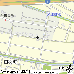 静岡県浜松市中央区米津町165周辺の地図