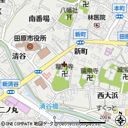 愛知県田原市田原町新町69周辺の地図