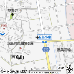 静岡県浜松市中央区西島町516周辺の地図