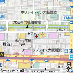 ホテルフォルツァ大阪なんば道頓堀周辺の地図