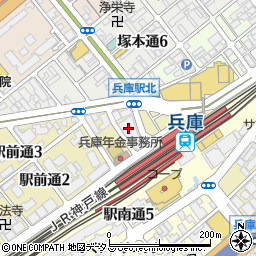 スポーツクラブルネサンス　神戸周辺の地図