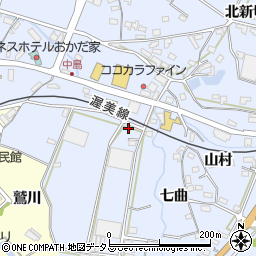 愛知県田原市豊島町天白42周辺の地図