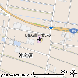 Ｂ＆Ｇ財団大須賀海洋センター周辺の地図