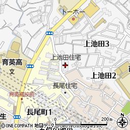 上池田住宅周辺の地図