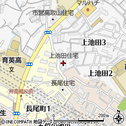 上池田住宅周辺の地図