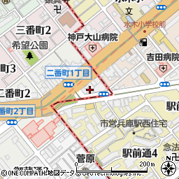兵庫県神戸市長田区一番町1丁目3周辺の地図