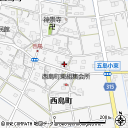 静岡県浜松市中央区西島町530周辺の地図