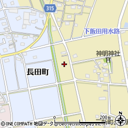 静岡県浜松市中央区三新町376周辺の地図