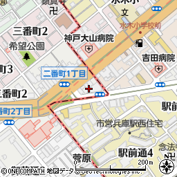 丸井産業株式会社　神戸営業所周辺の地図