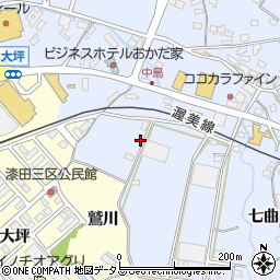 愛知県田原市豊島町天白10-2周辺の地図