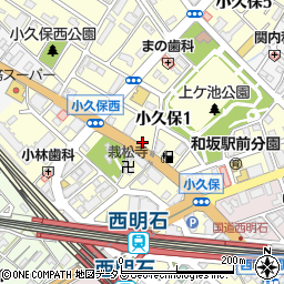 オリックスレンタカー西明石駅前店周辺の地図