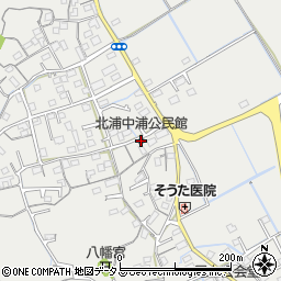 北浦中浦公民館周辺の地図