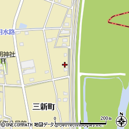 静岡県浜松市中央区三新町75周辺の地図