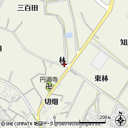 愛知県豊橋市杉山町林周辺の地図