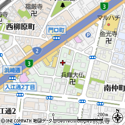 栗山塗料本社周辺の地図