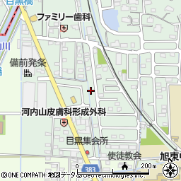 岡山県岡山市東区目黒町150-23周辺の地図