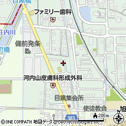 岡山県岡山市東区目黒町25周辺の地図