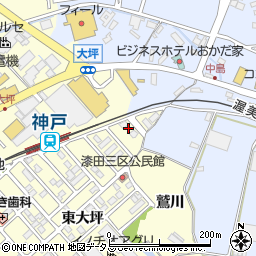 愛知県田原市神戸町新大坪250周辺の地図