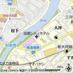 田原シティホテル周辺の地図