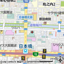 ホテルサンルート　大阪なんば周辺の地図