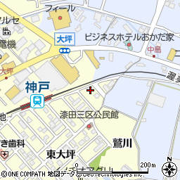愛知県田原市神戸町新大坪251周辺の地図