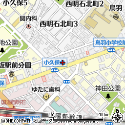 バイクショップ浜田明石店周辺の地図
