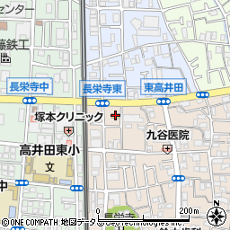 ファミリーマート高井田元町店周辺の地図