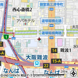 忠兵衛道頓堀ビル周辺の地図