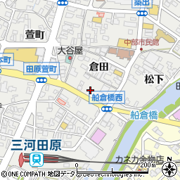 愛知県田原市田原町柳町周辺の地図
