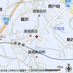 愛知県田原市豊島町榎沢25周辺の地図