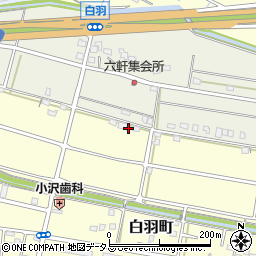 静岡県浜松市中央区白羽町2192周辺の地図