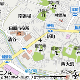 愛知県田原市田原町新町64周辺の地図