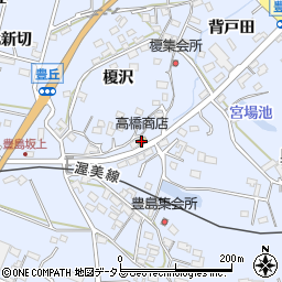 愛知県田原市豊島町榎沢22周辺の地図
