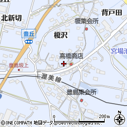 愛知県田原市豊島町榎沢58周辺の地図