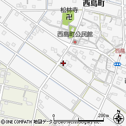 静岡県浜松市中央区西島町825周辺の地図