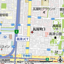 ルミエール瓦屋町周辺の地図