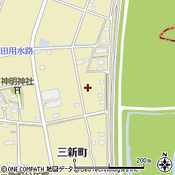 静岡県浜松市中央区三新町73周辺の地図