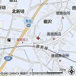 愛知県田原市豊島町榎沢9周辺の地図