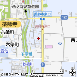 奈良県奈良市六条町318周辺の地図